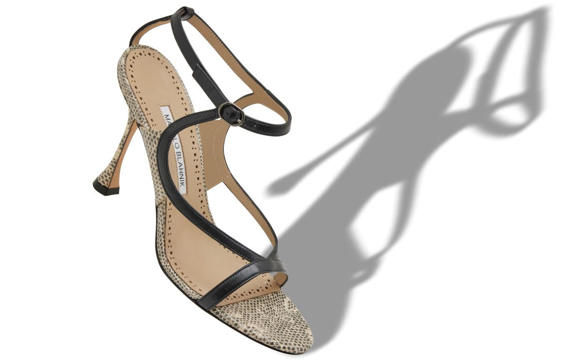 Camellia Pearl Neutral Ankle Strap Ankle-Strap Shoes – front three-quarter view showing neutral ankle strap, open toe…