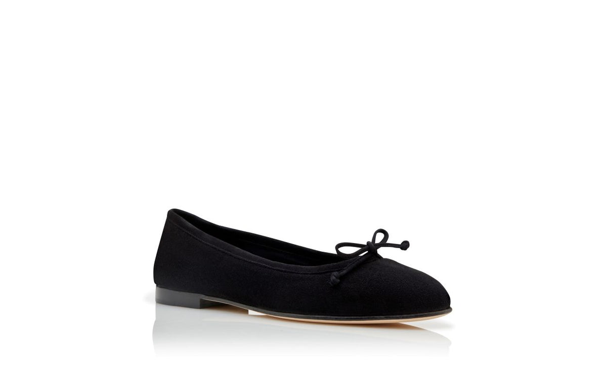 Valentina Jewel Black Bow Detail Pumps – top view showing black bow detail, round toe, suede, Vowalisse