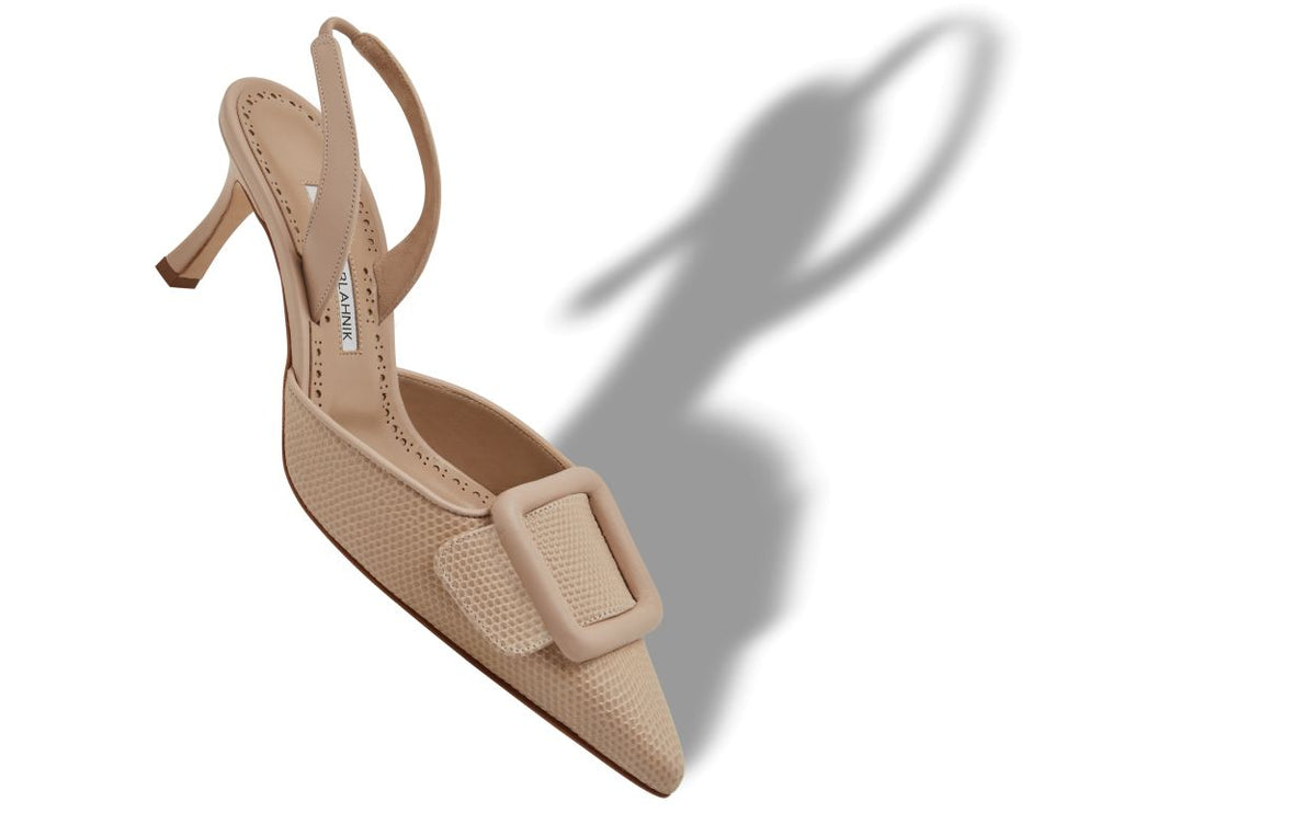 Seraphina Élan Neutral Slingback Slingbacks – front three-quarter view showing neutral slingback, pointed toe, Vowalisse