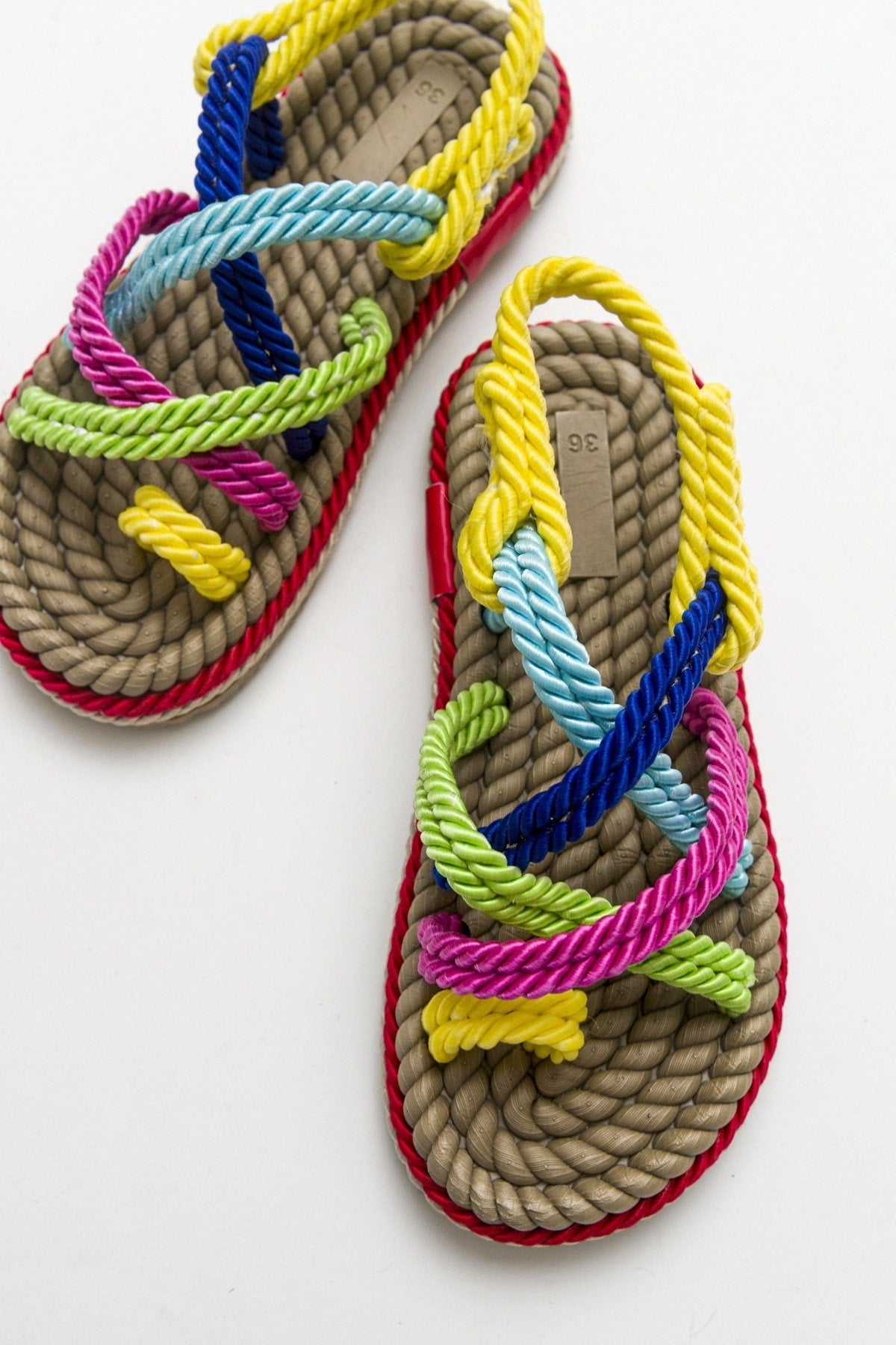 POMA Multi Sandal – detail view showing leather, Vowalisse