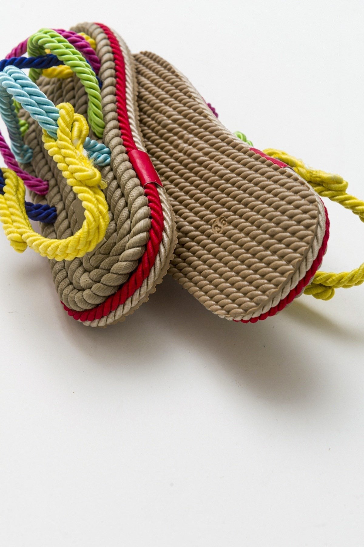 POMA Multi Sandal – back view showing leather, Vowalisse