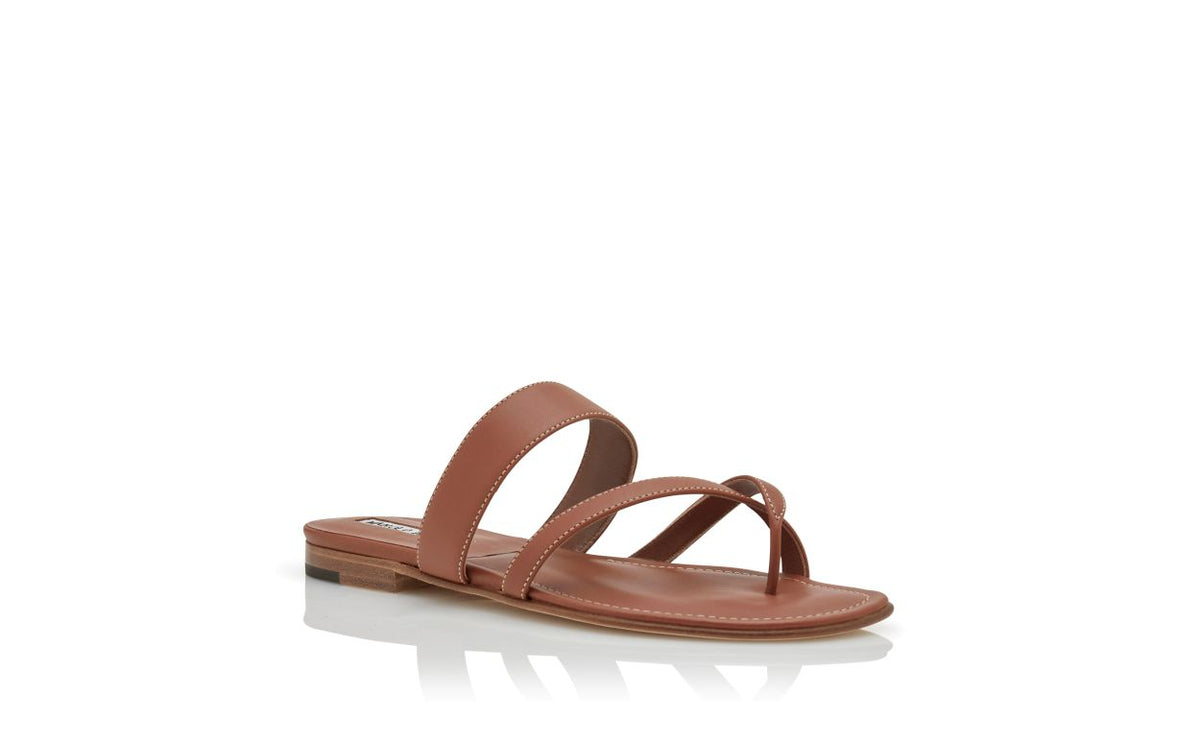 Elara Dawn Brown Crossover Mules – top view showing brown crossover, open toe, Vowalisse