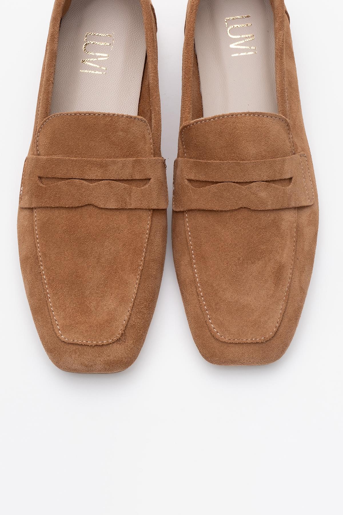 Morne - Mustard Suede Leather Loafers – side view showing leather, suede, Vowalisse