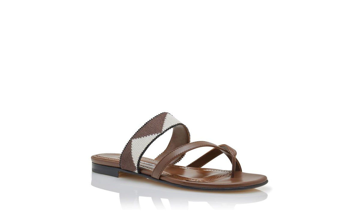 Magnolia Halo Brown Crossover Mules – top view showing brown crossover, open toe, nappa leather, Vowalisse