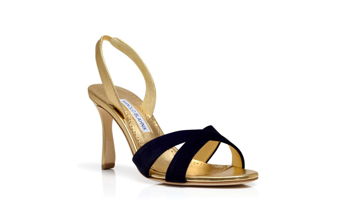 Marielle Rose Black Crossover Slingbacks – top view showing black crossover, slingback, open toe, nappa leather, Vowalisse