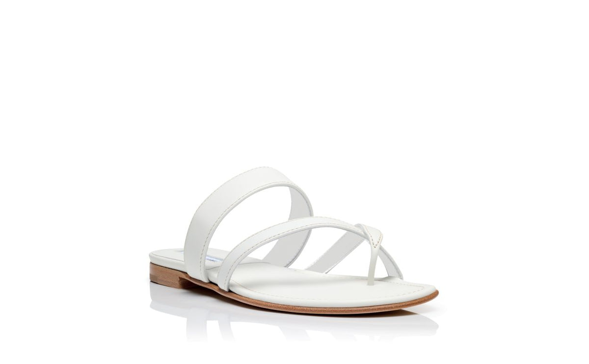 Noelle Shine White Crossover Mules – top view showing white crossover, open toe, Vowalisse