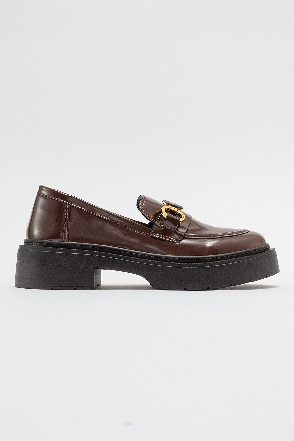 Unte - Brown Loafer – top view showing leather, Vowalisse