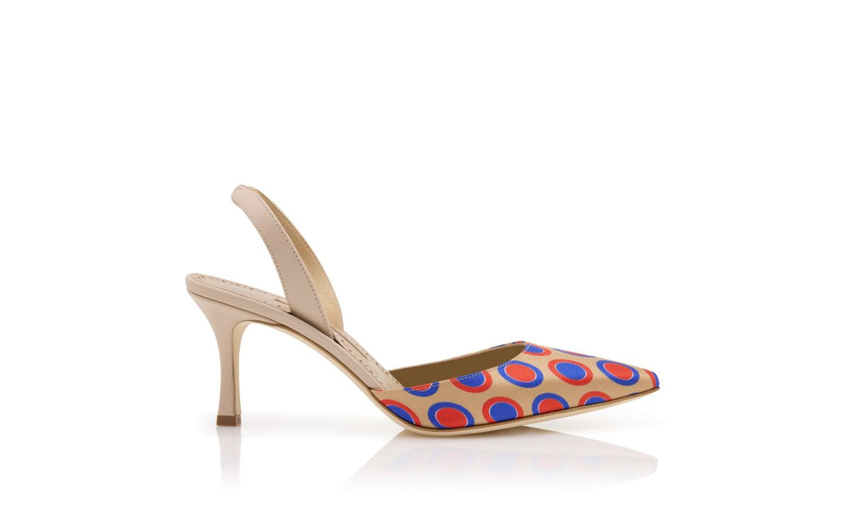 Emmeline Muse Neutral Slingback Slingbacks – side profile showing neutral slingback, pointed toe, nappa leather, Vowalisse