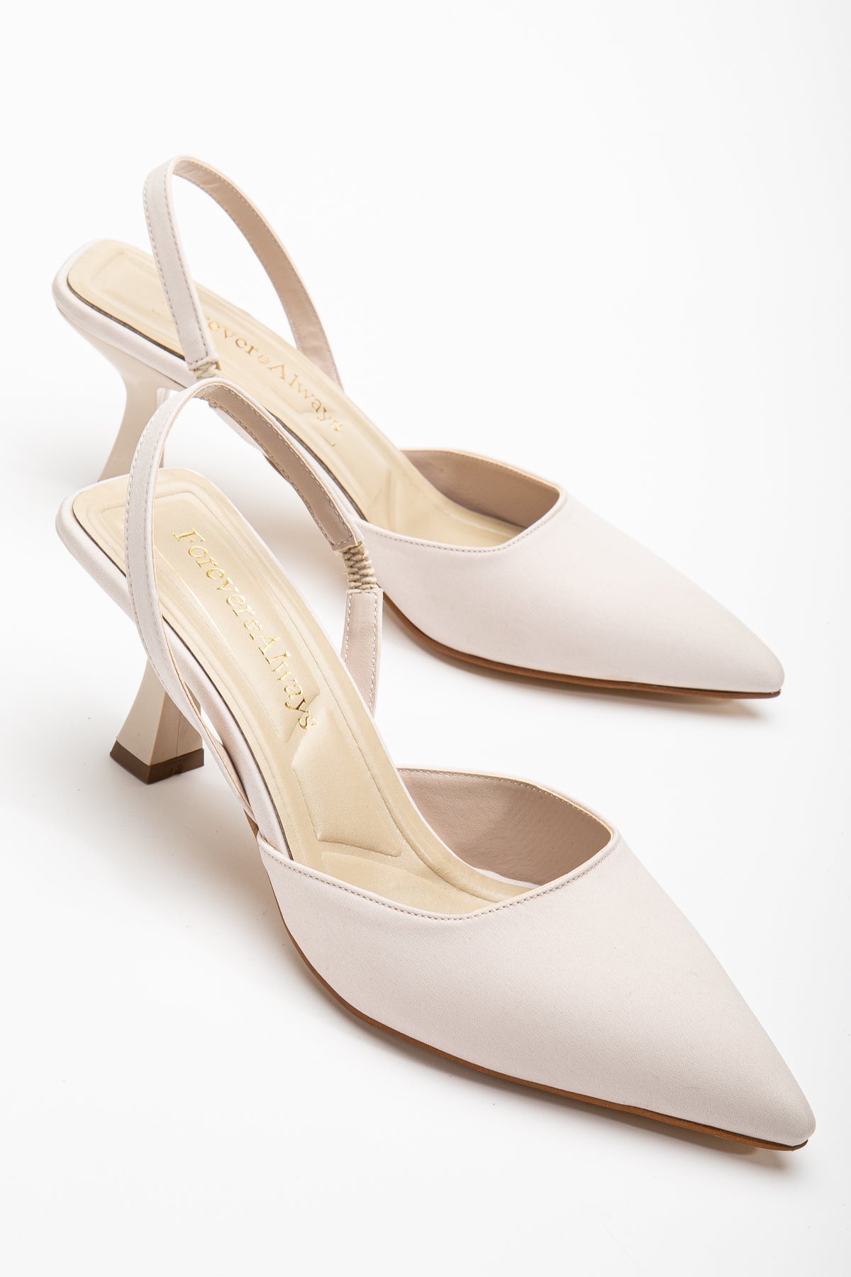 Rae - Beige Slingback Kitten Heels – side view showing elegant detailing, Vowalisse
