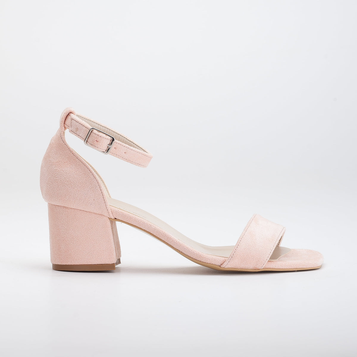 Illy - Coral Suede Sandals with Pearls – top view showing pearl, leather, suede, Vowalisse