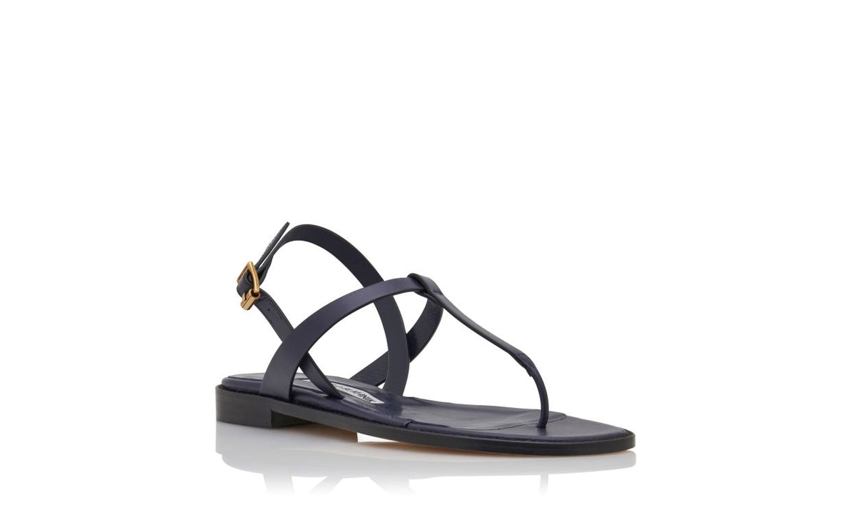 Celeste Grace Blue Ankle Strap T-Bar Shoes – top view showing blue ankle strap, open toe, Vowalisse