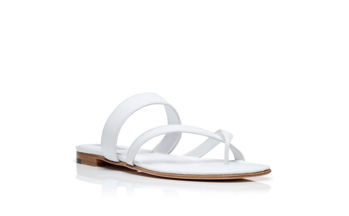 Bianca Muse White Crossover Mules – top view showing white crossover, open toe, nappa leather, Vowalisse