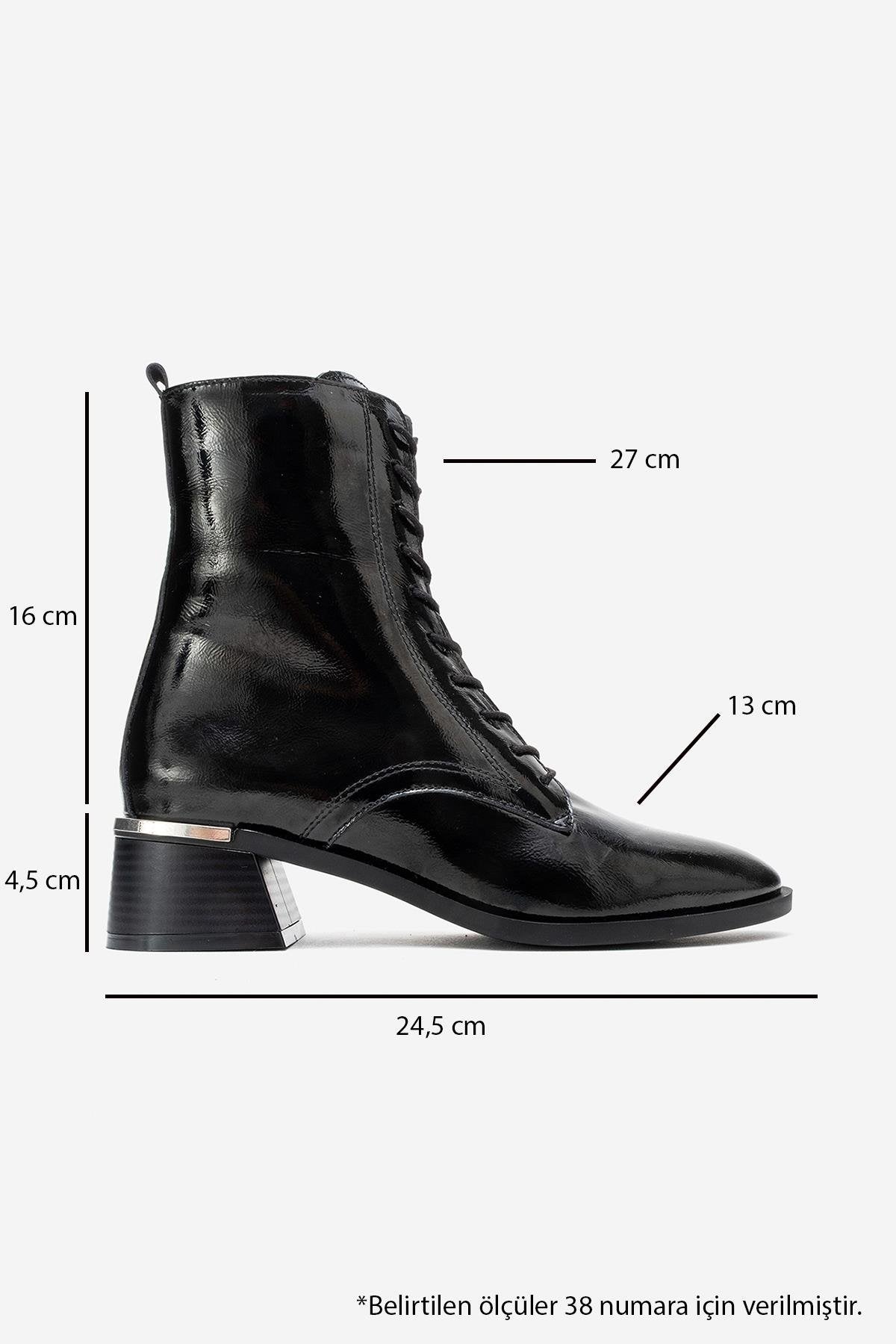 AVIA - Black Genuine Leather Block Heel Boot – top view showing leather, black, Vowalisse