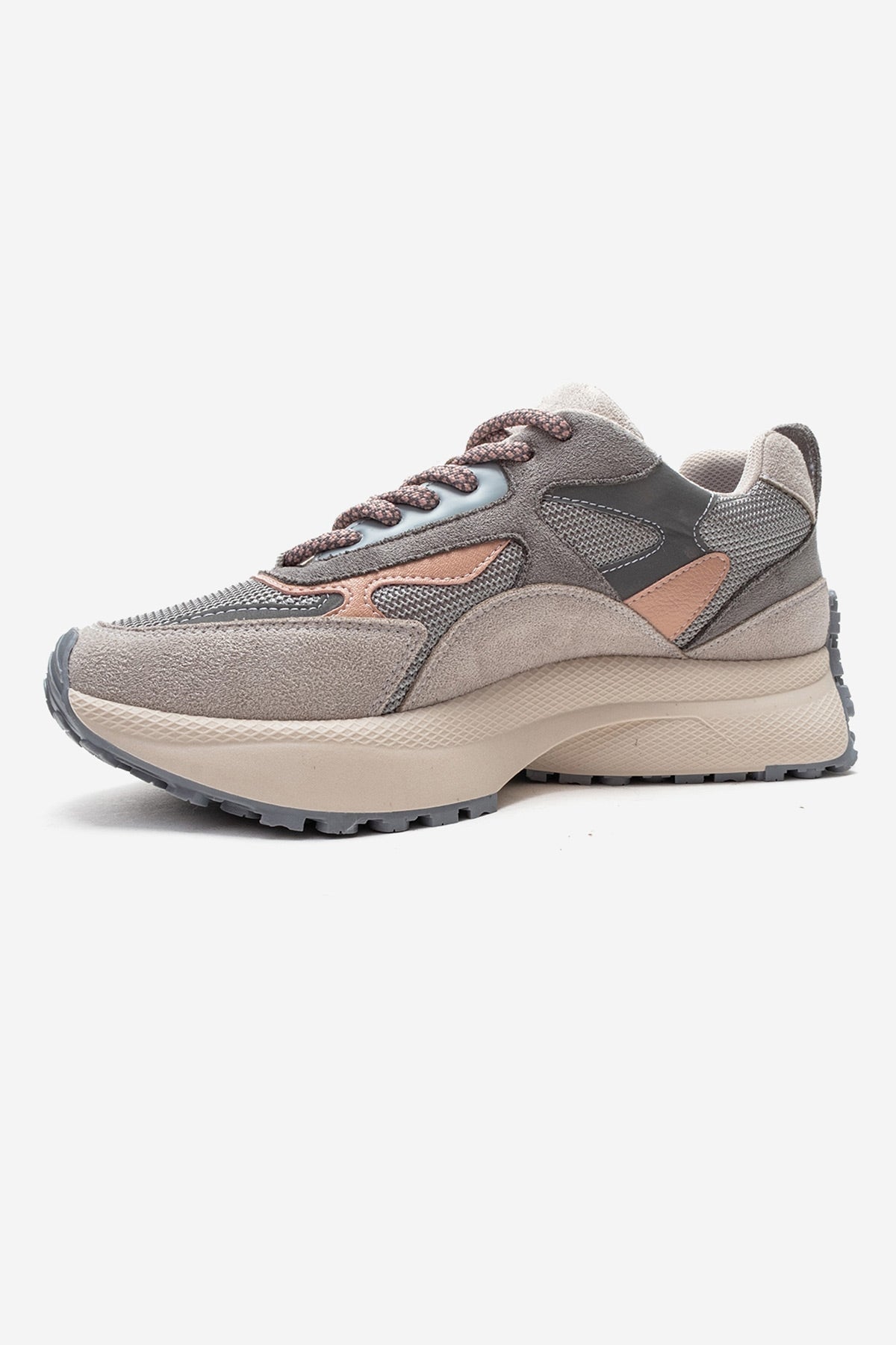 PREMIA - Ice Multi Sneaker – top view showing leather, red, Vowalisse