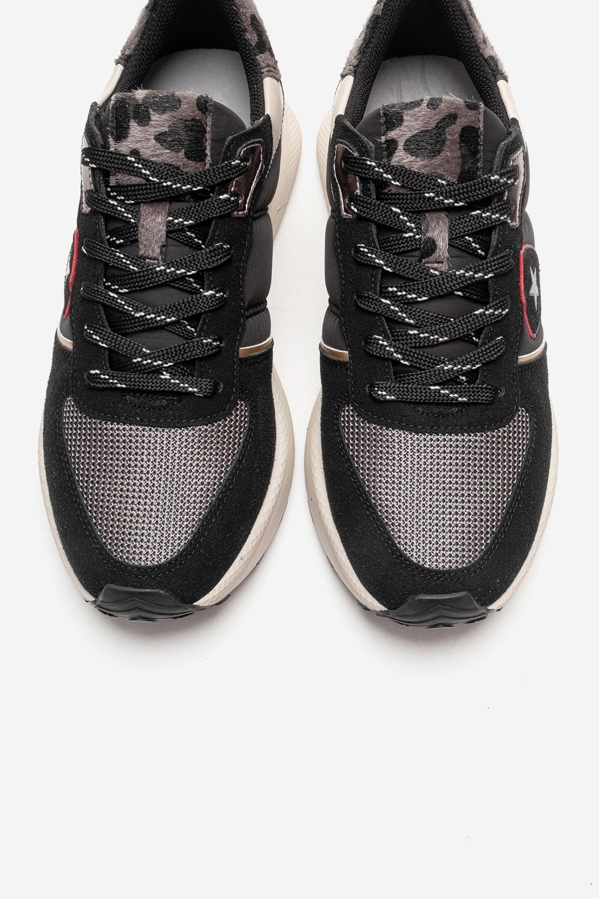 Biella - Black Sneaker – side view showing leather, black, Vowalisse