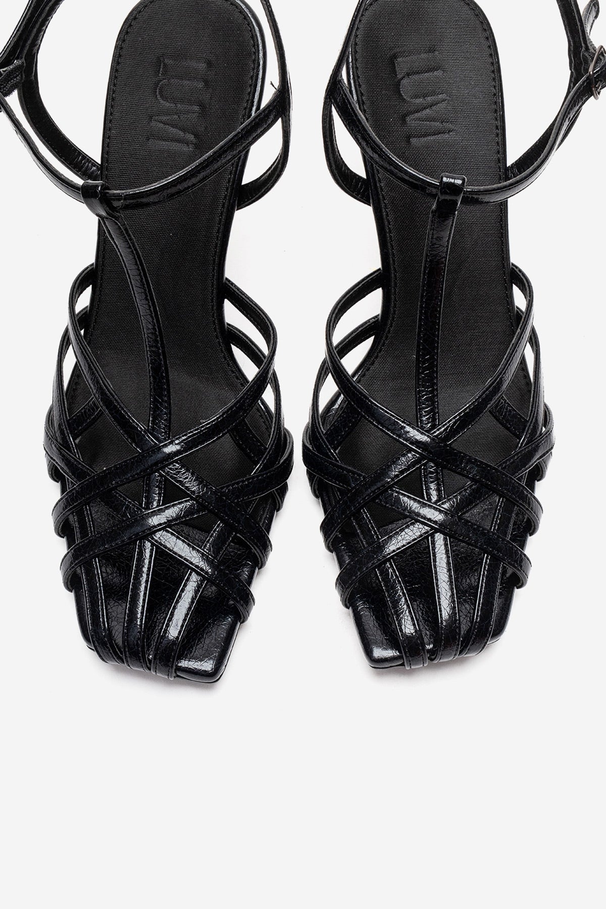 ALLOS - Black Stiletto Pump – side view showing leather, black, Vowalisse