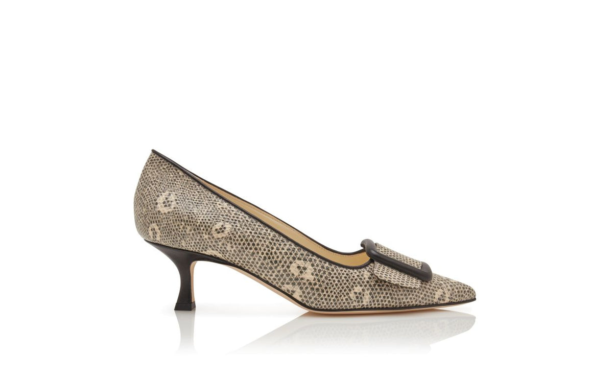 Ophelia Halo Black Pointed Toe Pumps – side profile showing black pointed toe, Vowalisse