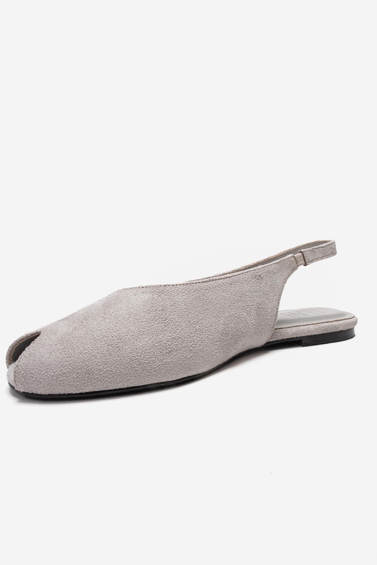 SERINA - Off-White Genuine Leather Sandal – top view showing leather, suede, white, Vowalisse