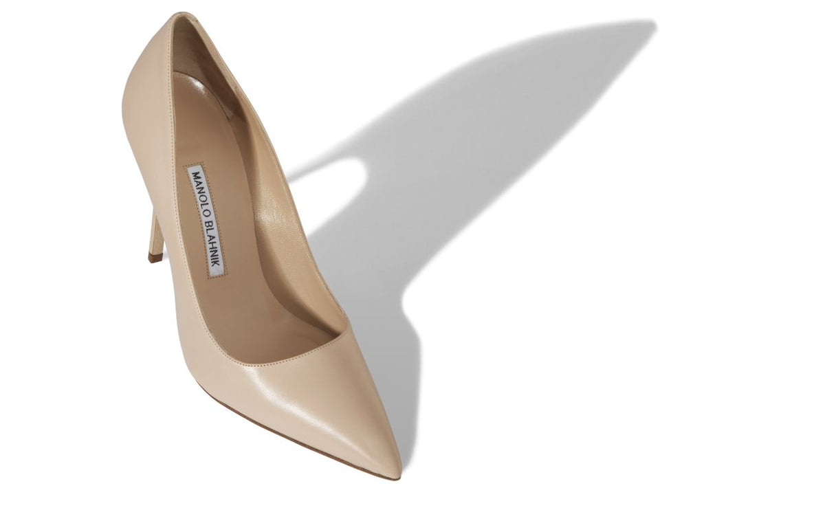 Odette Bloom Neutral Pointed Toe Pumps – front three-quarter view showing neutral pointed toe, Vowalisse