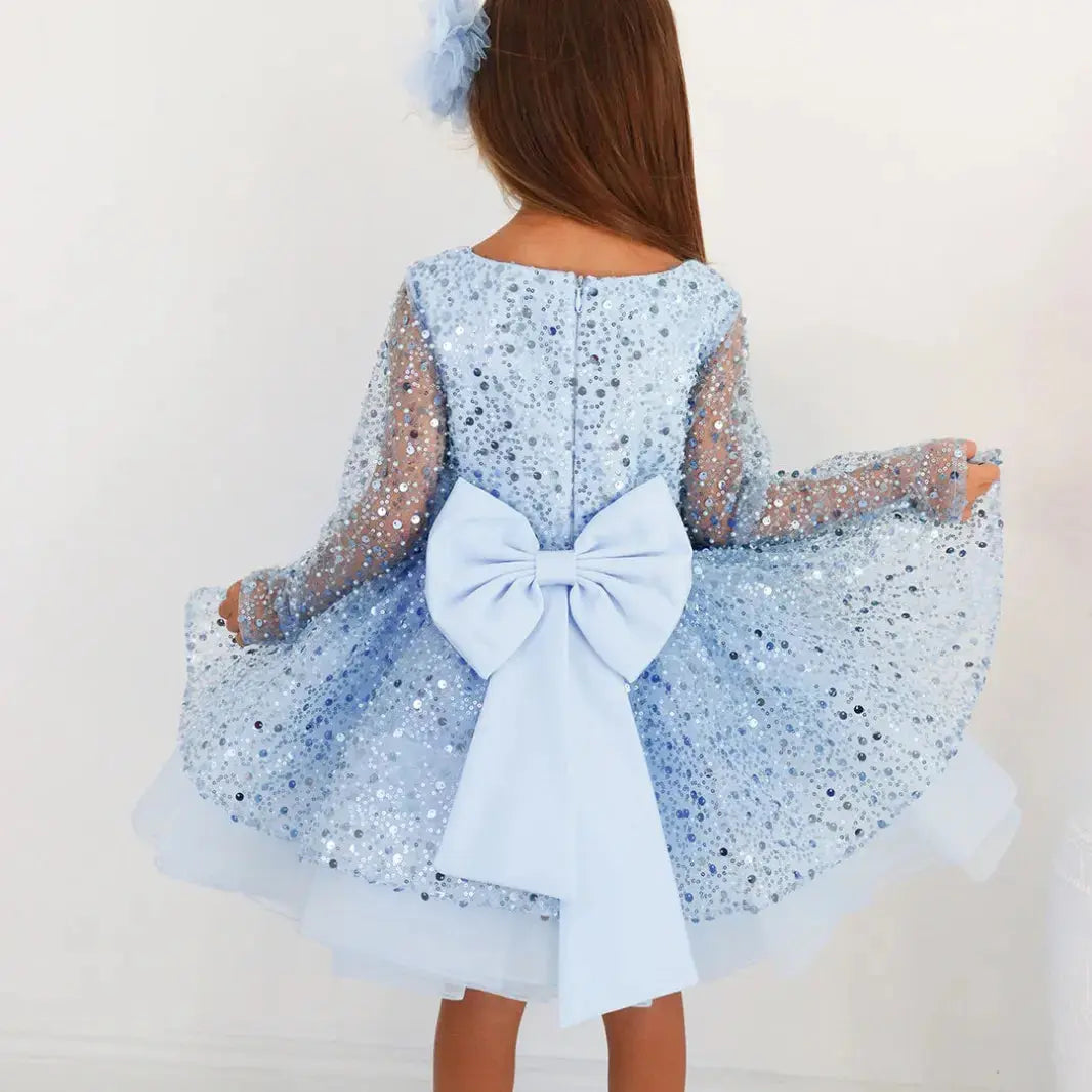 Alana Emerald Green Flower Girl Birthday baby girl first birthday dress, additional product image 3 by Vowalisse