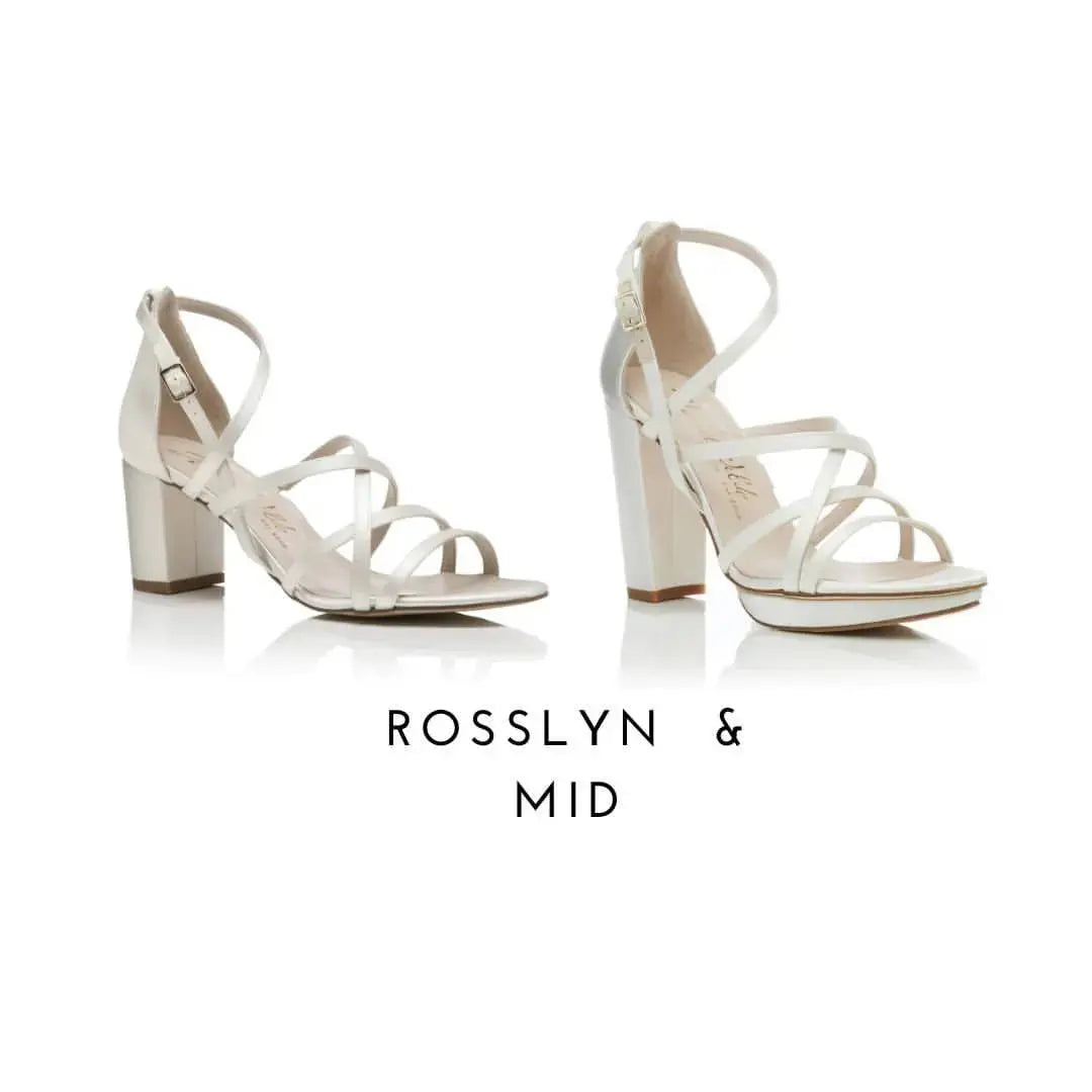 White Suede Bridal Heels VOWALISSE bridal shoes – view 6