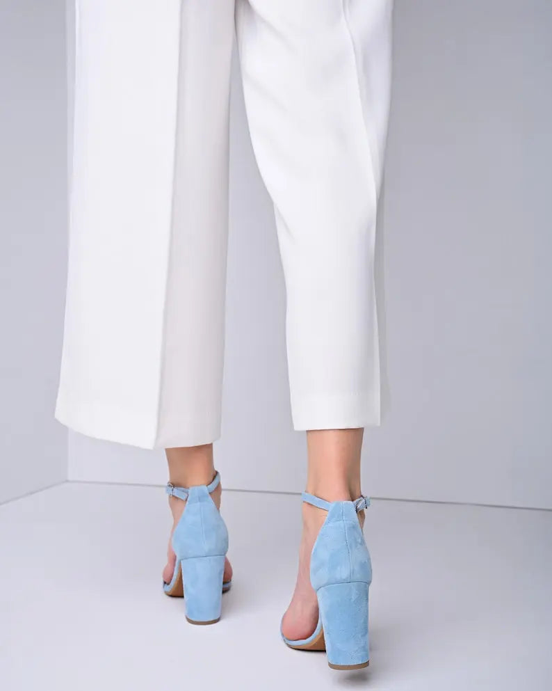 Blue Sandals Bridal Shoes VOWALISSE bridal shoes – view 3