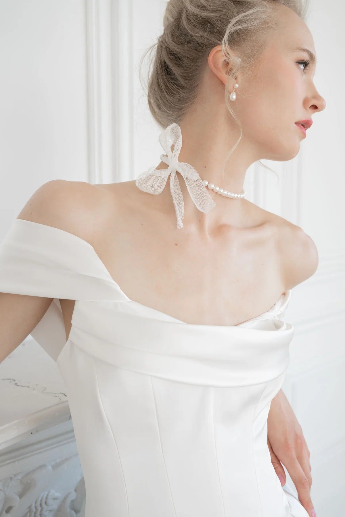 Amina Satin Corset Wedding Dress VOWALISSE bridal gown – view 2