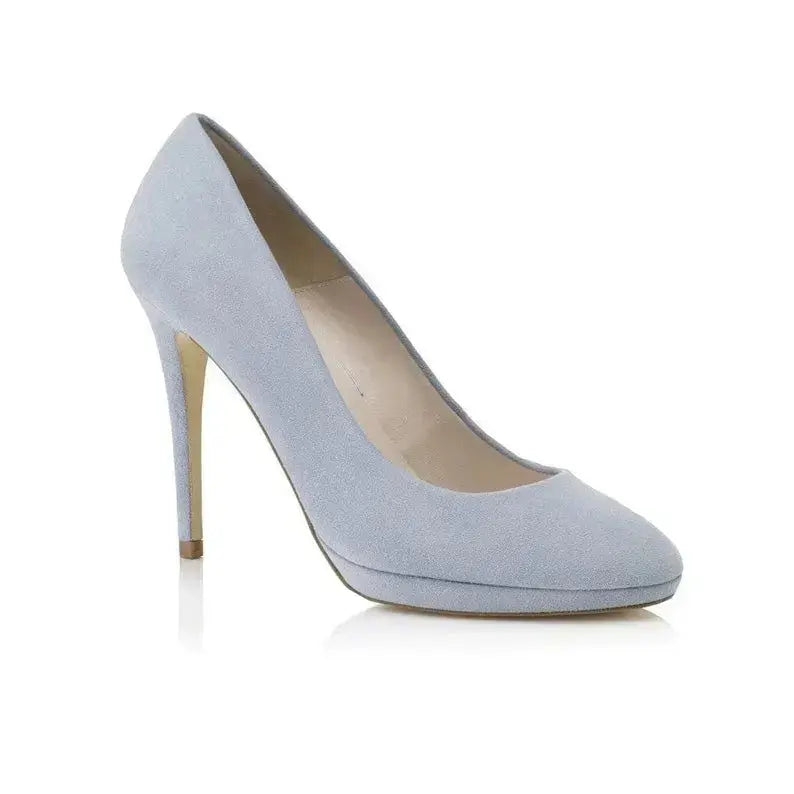 Emerald Green Velvet Block Heel Bridal Heels VOWALISSE bridal shoes – view 4