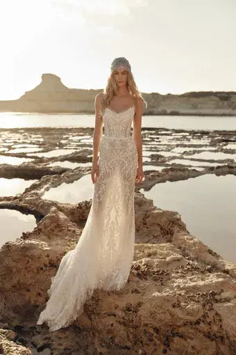 Moonlit Lace Mermaid Wedding Dress VOWALISSE bridal gown – view 1