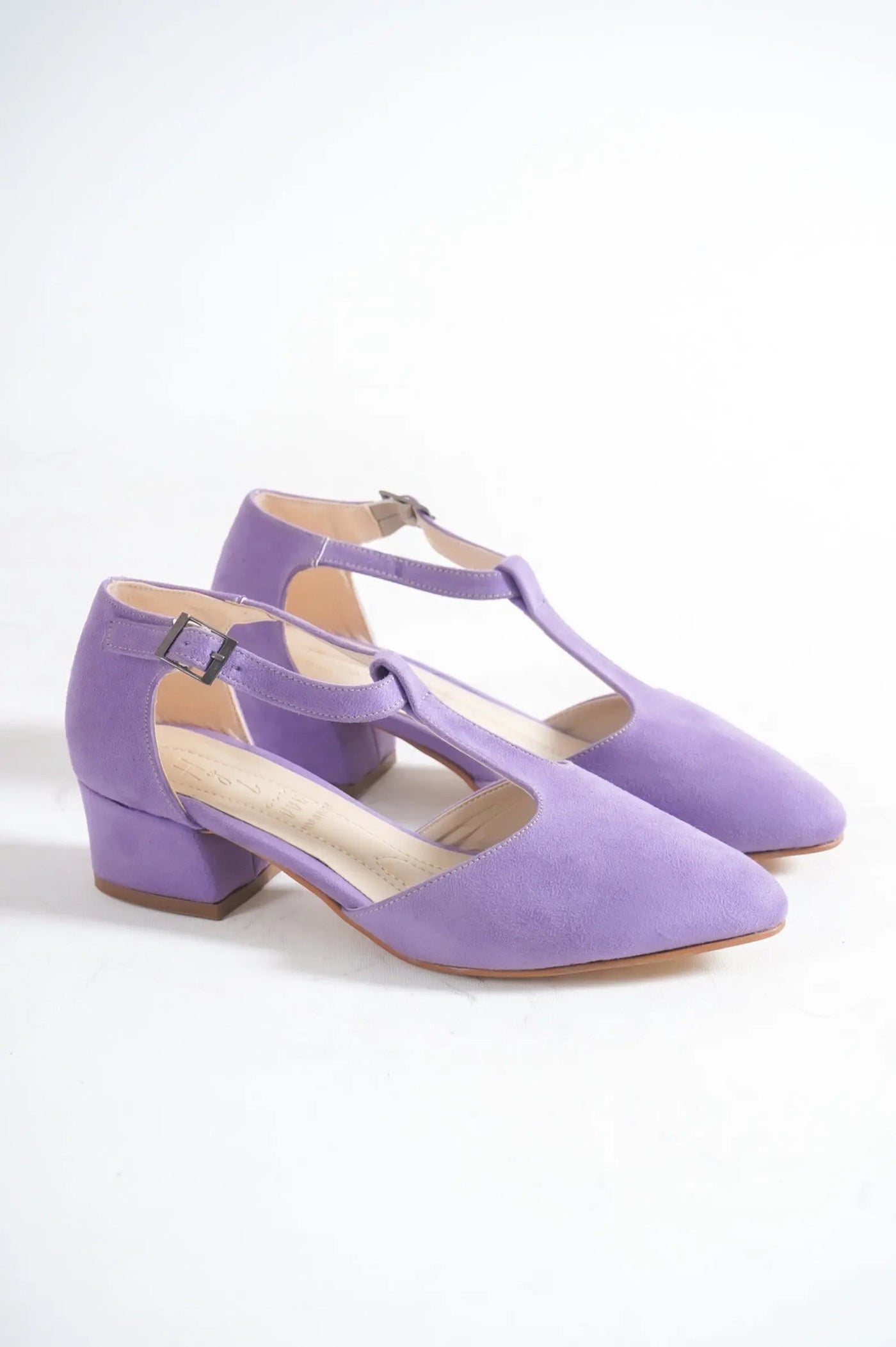 Lilac Suede Bridal Heels VOWALISSE bridal shoes – view 2