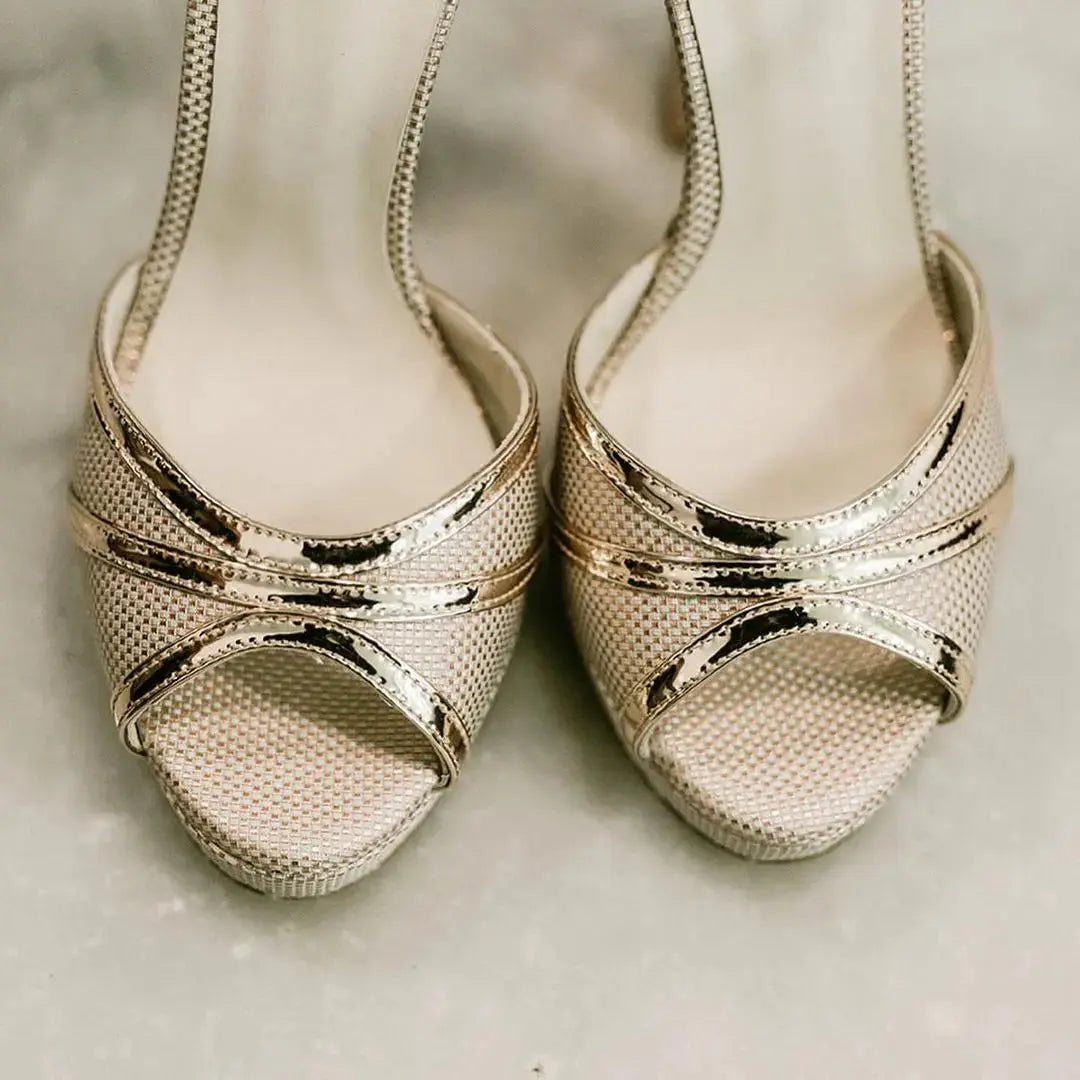 Pink Velvet Block Heel Bridal Heels VOWALISSE bridal shoes – view 3