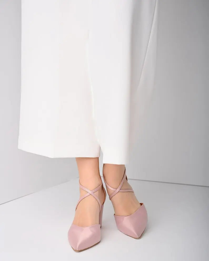 Navy Bridal Heels VOWALISSE bridal shoes – view 2