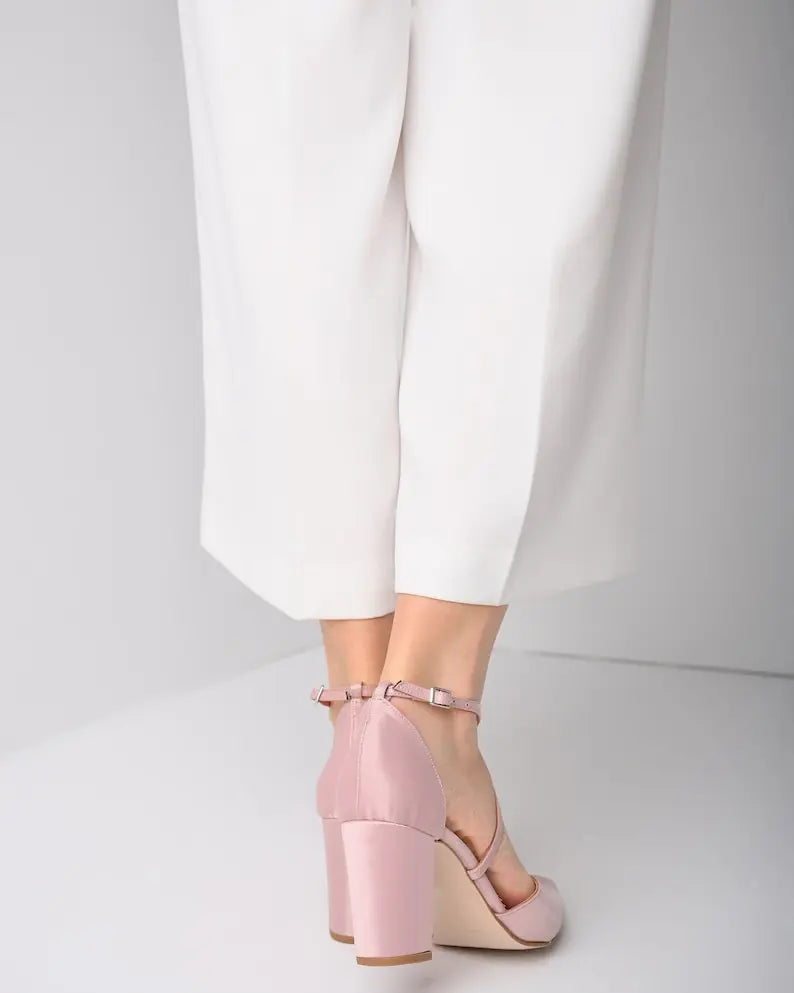 Navy Bridal Heels VOWALISSE bridal shoes – view 3