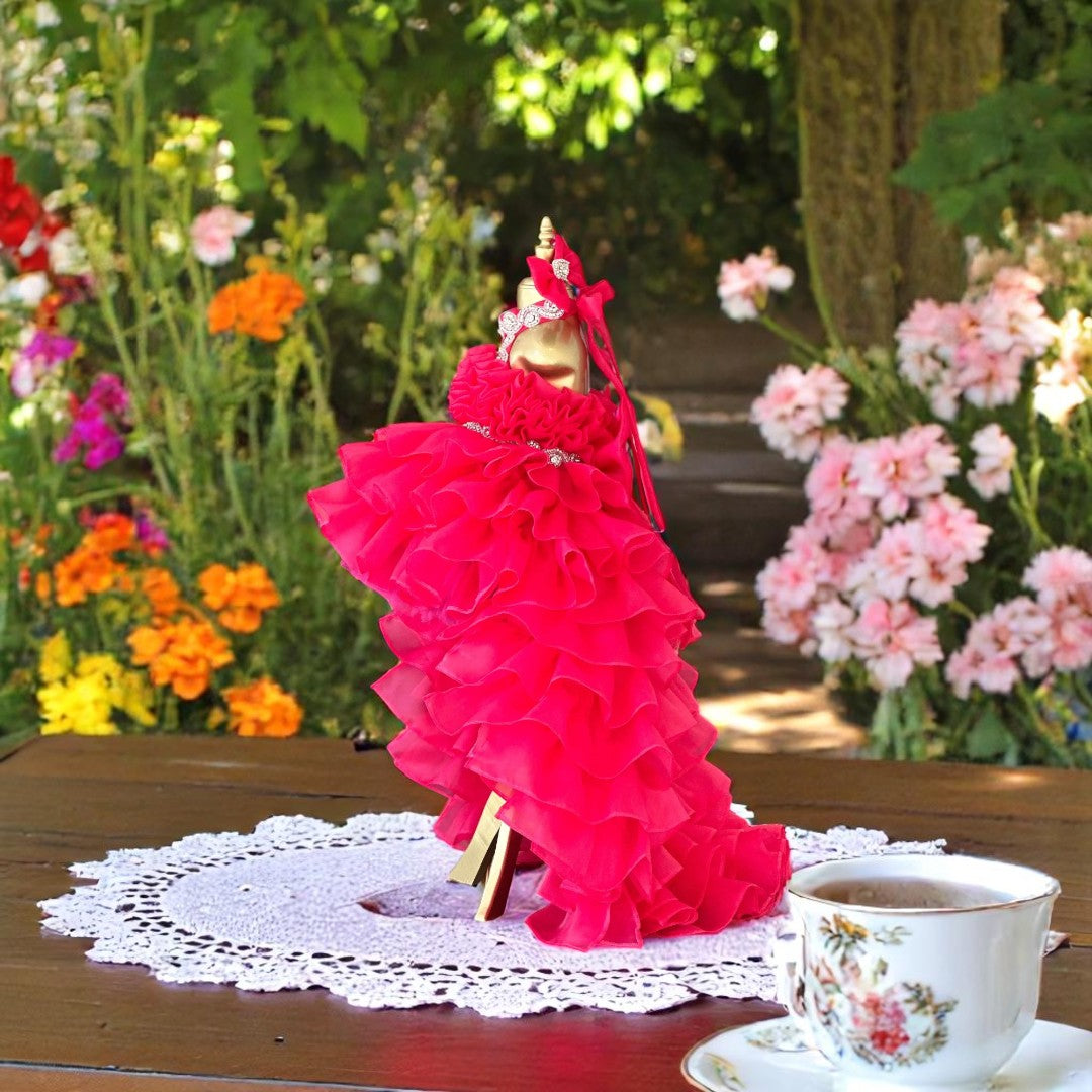 Fuchsia Fuchsia Mermaid Birthday Dress For Girls, baby girl first birthday dress, additional product image 5 by Vowalisse
