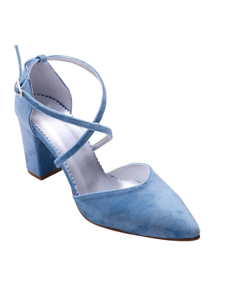 Blue Bridal Heels VOWALISSE bridal shoes – view 7