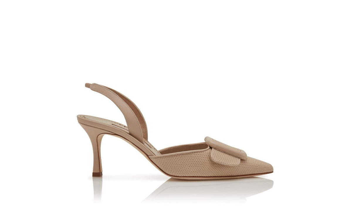 Seraphina Élan Neutral Slingback Slingbacks – side profile showing neutral slingback, pointed toe, Vowalisse