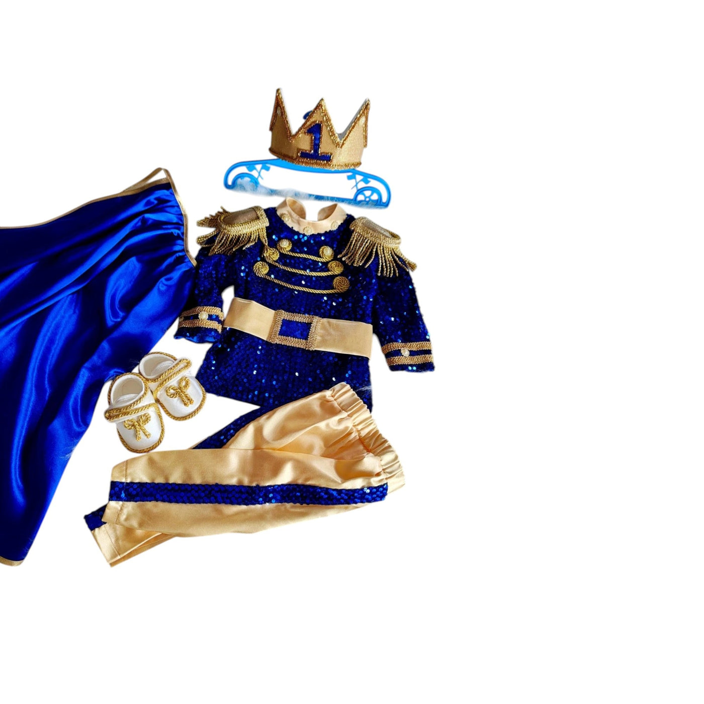 Williams Personalized Baby Prince Costume, baby boy first birthday outfit, additional product image 3 by Vowalisse