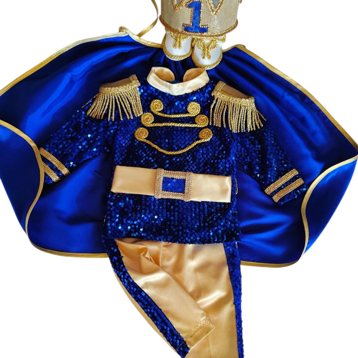 Williams Personalized Baby Prince Costume, baby boy first birthday outfit, additional product image 4 by Vowalisse