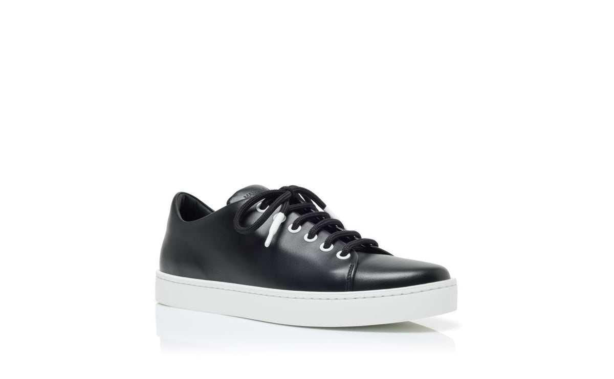 Isadora Pearl Black Round Toe Sneakers – top view showing black round toe, lace, Vowalisse