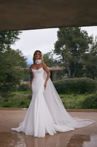 Everett Lace Basque Waist Wedding Dress VOWALISSE bridal gown – view 1