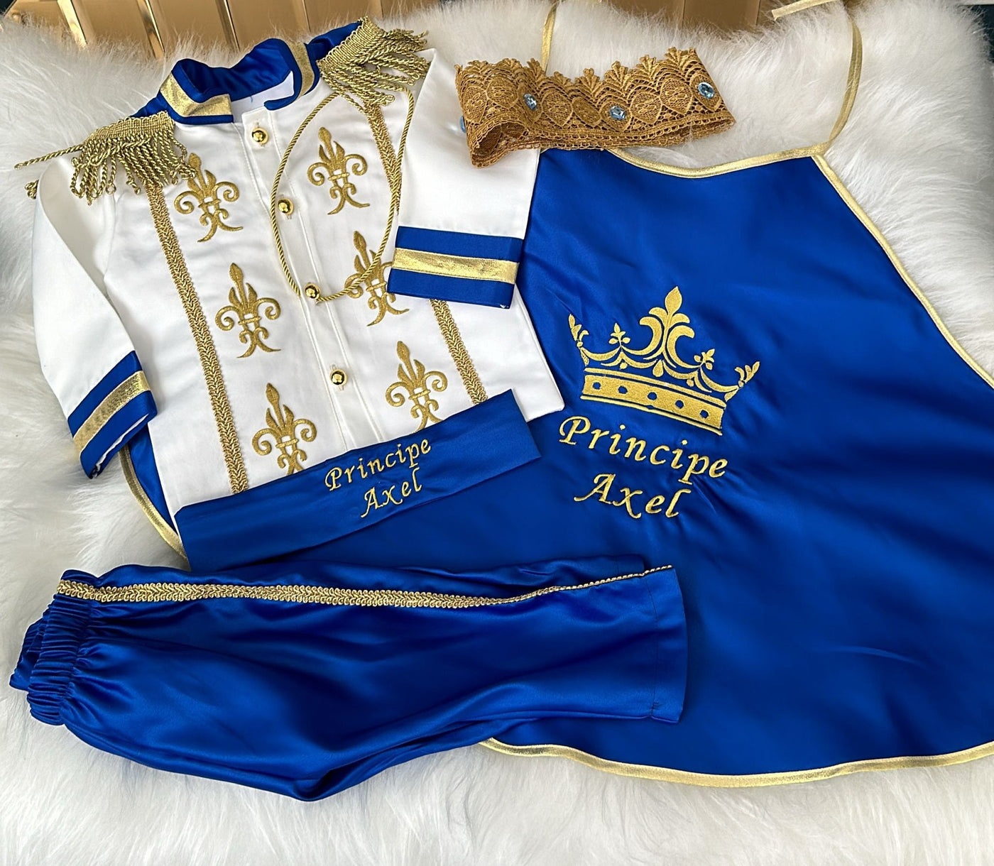 Baby Boy Baptism Prince Outfit 2, baby boy first birthday outfit, additional product image 5 by Vowalisse