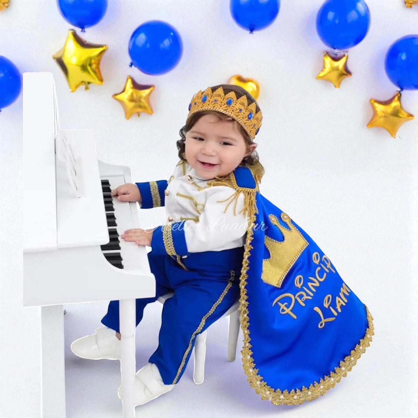 Baby Boy Baptism Prince baby boy first birthday outfit, additional product image 2 by Vowalisse
