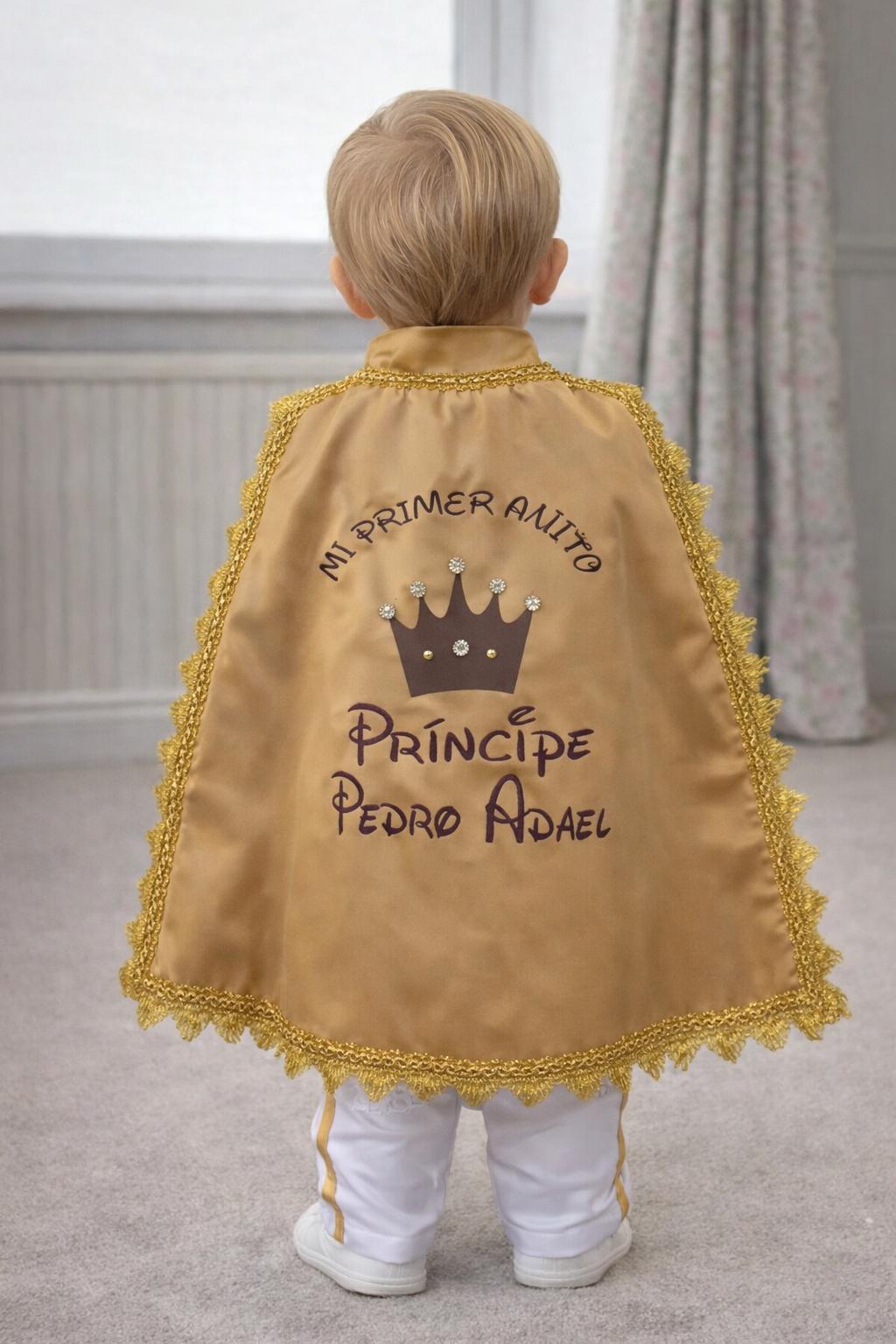 Personalized Baby Prince Costume 3, baby boy first birthday outfit, additional product image 2 by Vowalisse