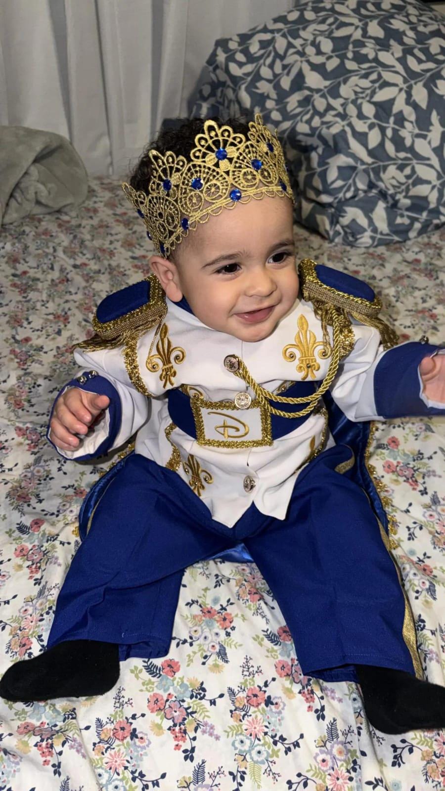 Royal Blue & Gold Baby Boy Baptism Prince Outfit 2, baby boy first birthday outfit, additional product image 3 by Vowalisse