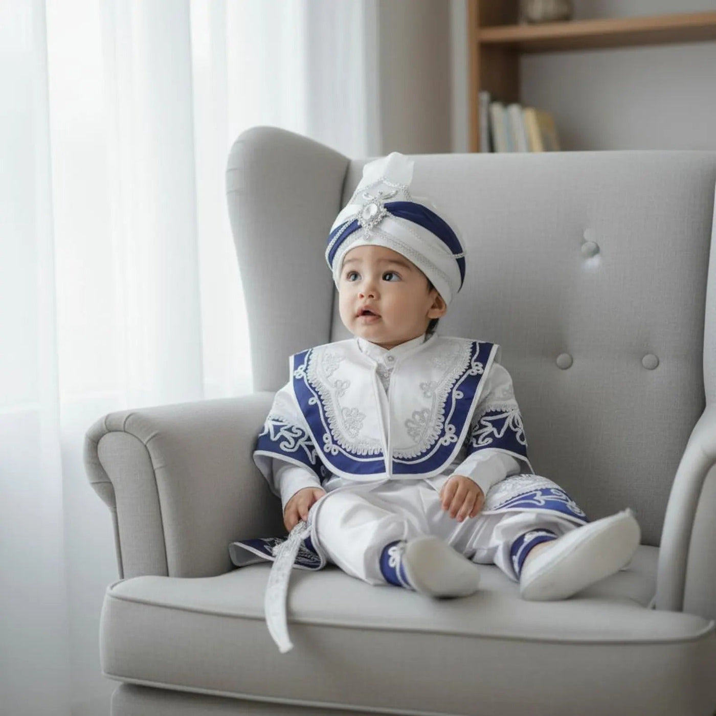 Ottoman Ottoman Prince Costume 2, baby boy first birthday outfit, additional product image 5 by Vowalisse