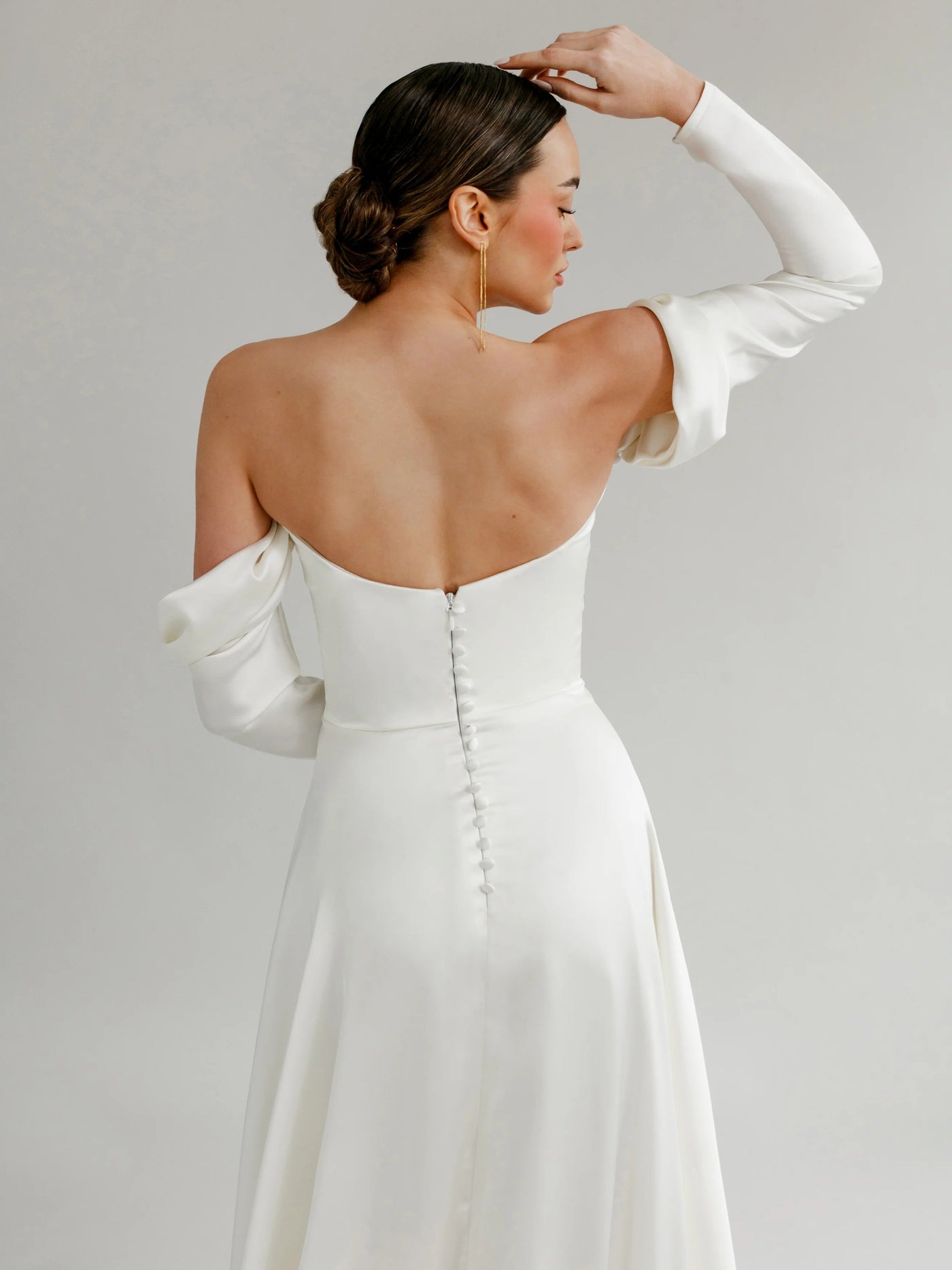 Alexis Satin Strapless Wedding Dress VOWALISSE bridal gown – view 7
