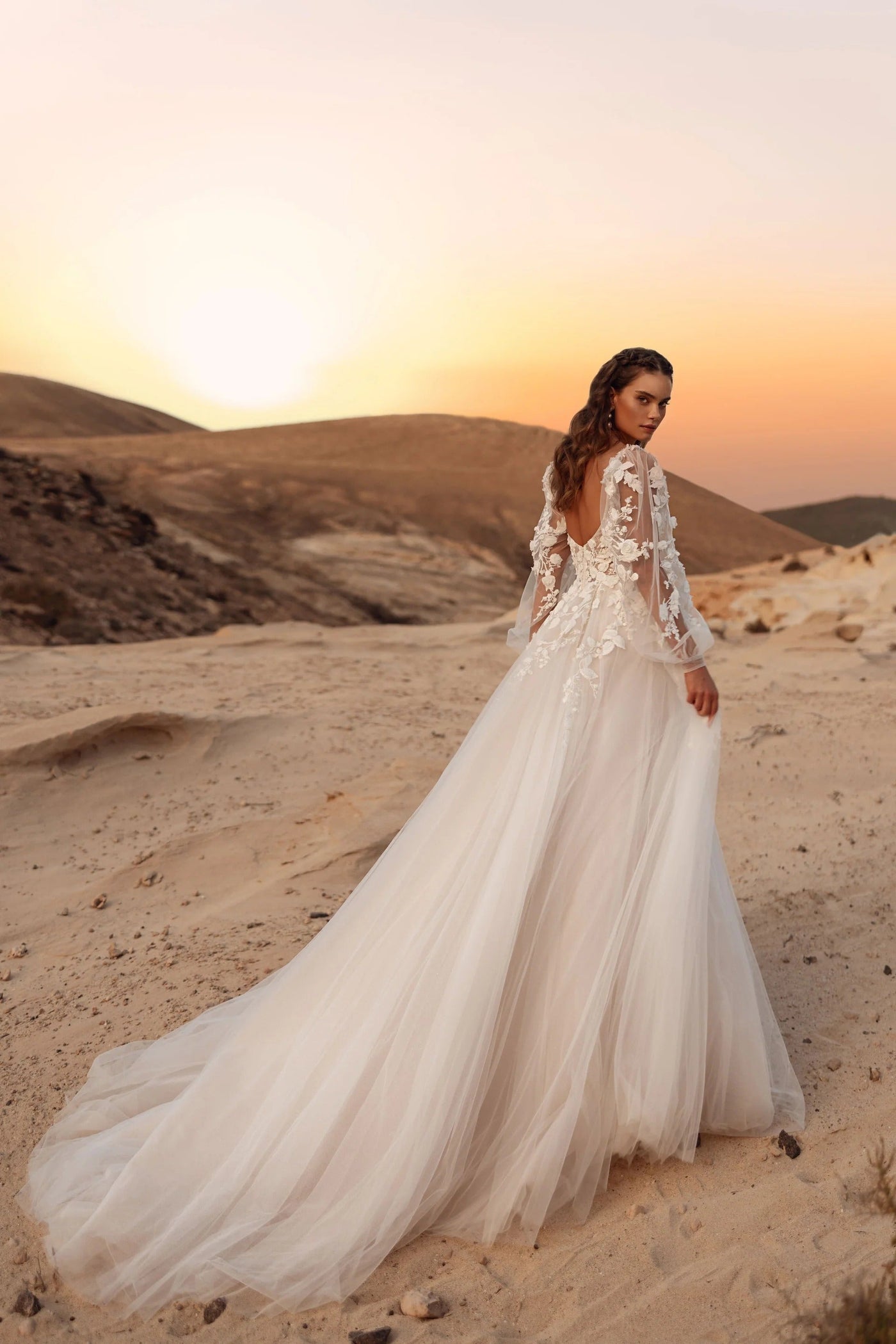 Alia Lace Floral Wedding Dress VOWALISSE bridal gown – view 4
