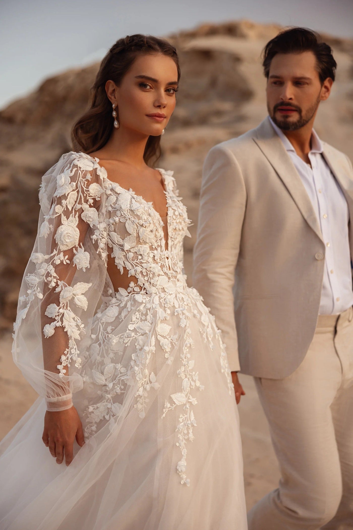 Alia Lace Floral Wedding Dress VOWALISSE bridal gown – view 7