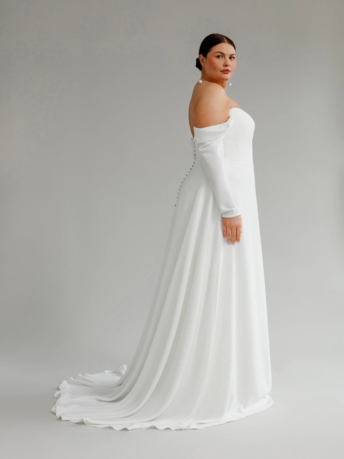 Alexis Satin Strapless Wedding Dress VOWALISSE bridal gown – view 5