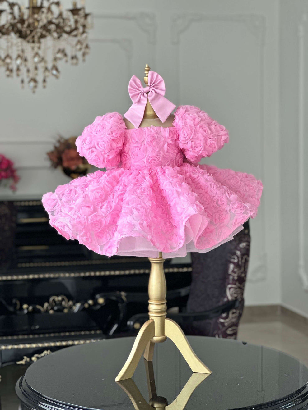 Tutu Pink Mermaid Birthday Dress For Girls, baby girl first birthday dress, main product image by Vowalisse